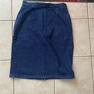 90s denim pencil skirt
